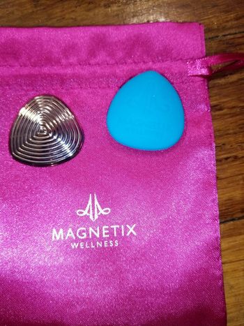 Cœur magnétique silicone bleu