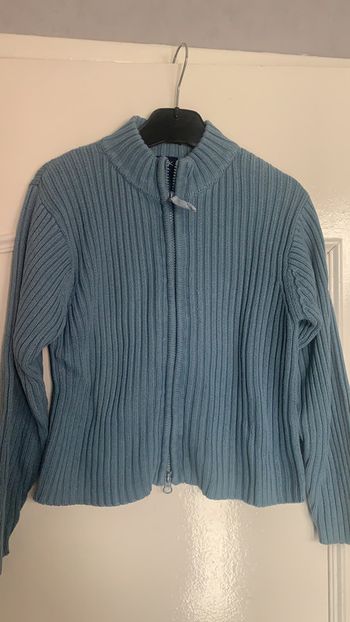 Gilet veste bleu 8 ans
