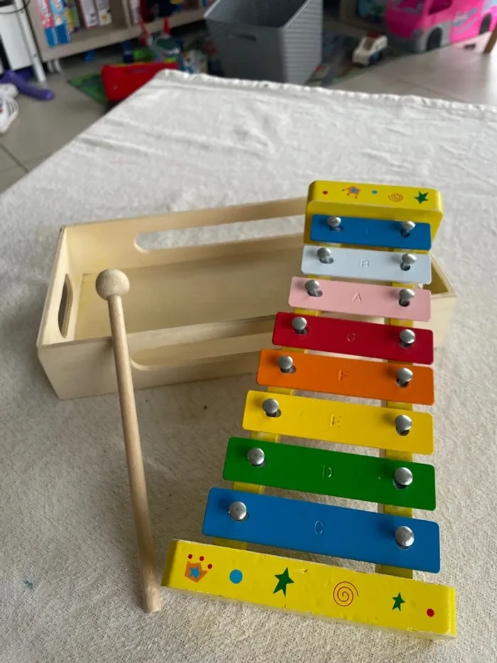 Xylophone bois multicolore