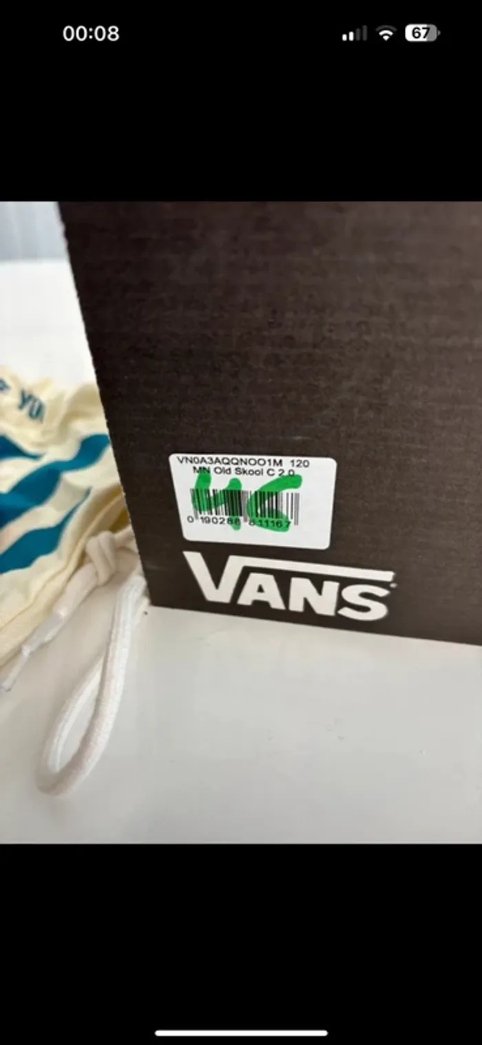 Baskets m vans old skool Customs en cuir neuves taille 46 – modèle unique - photo numéro 9