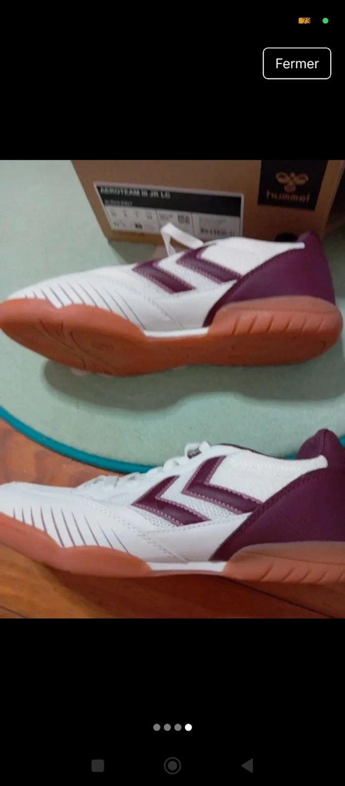 Tennis Hummel  pointure 39 taille plus comme un 38 - photo numéro 4