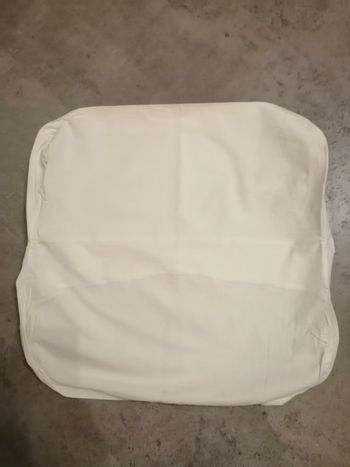 taie d'oreiller carrée blanche 45 x 45 cm