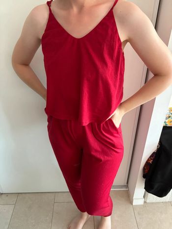 Combinaison longue rouge S