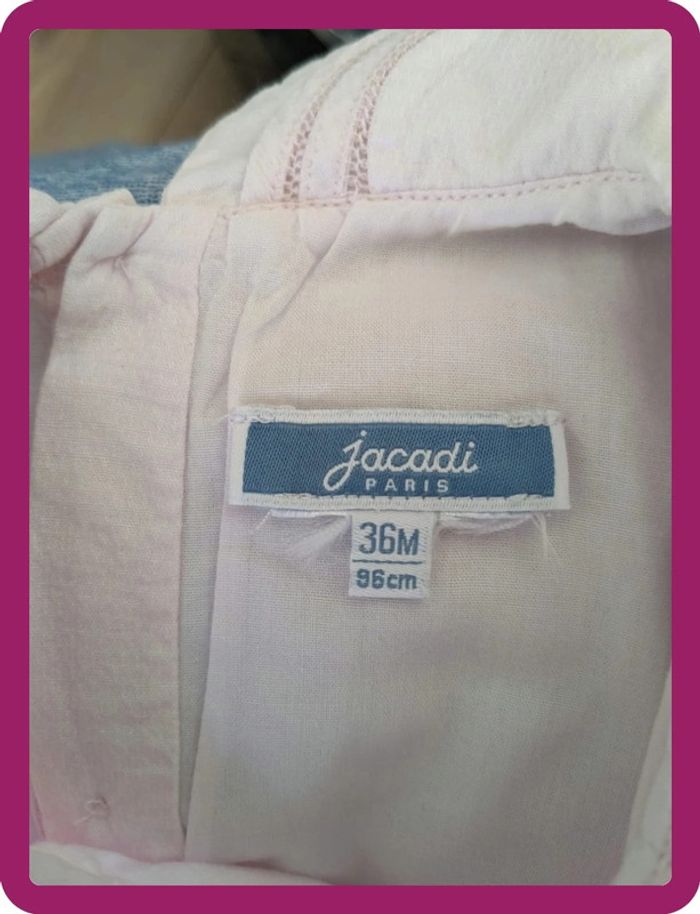 Robe rose pâle Jacadi taille 3 ans 36 mois - photo numéro 3