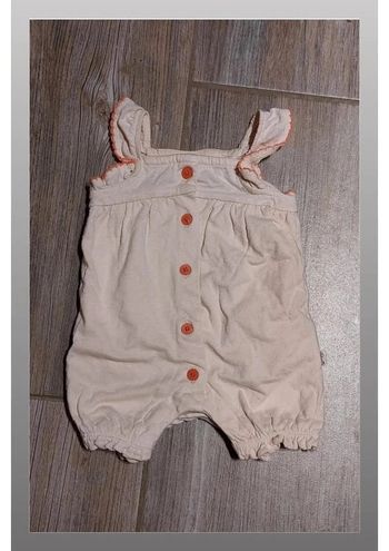 Salopette légère Tao tape à l œil 0 mois 50 cm naissance abricot