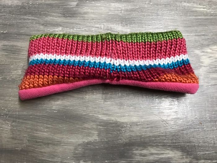 Bandeau cache oreille rose - photo numéro 2