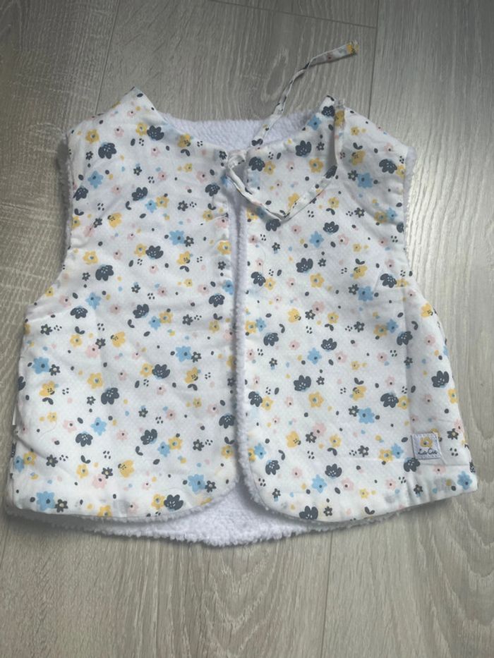 Boléro chaud réversible bébé fille 3 mois - photo numéro 3