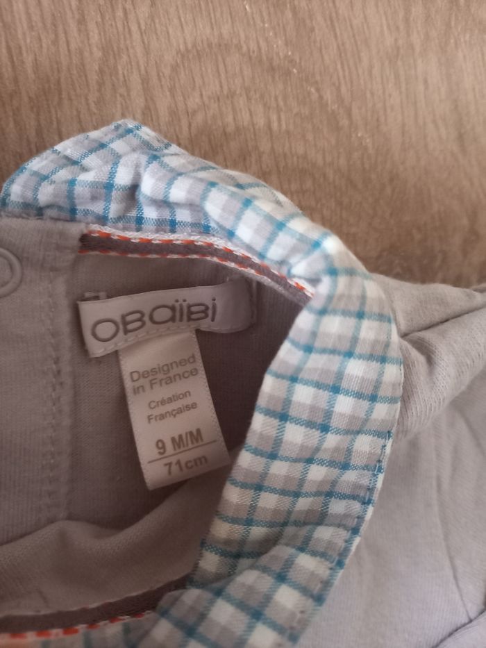 T-shirt manches longues 9 mois Obaibi - photo numéro 3