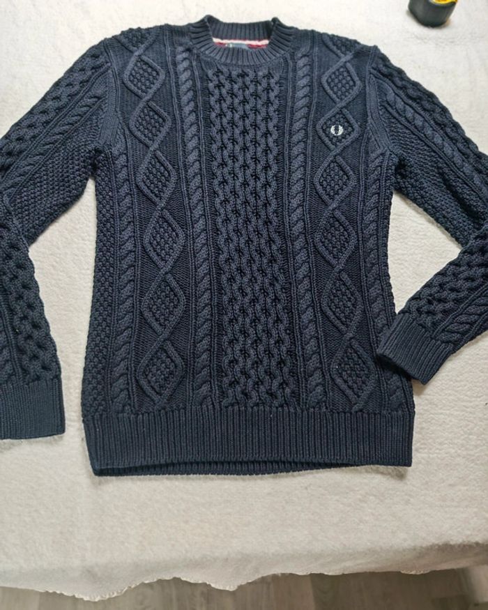 Magnifique pull torsadé Fred Perry taille M - photo numéro 8