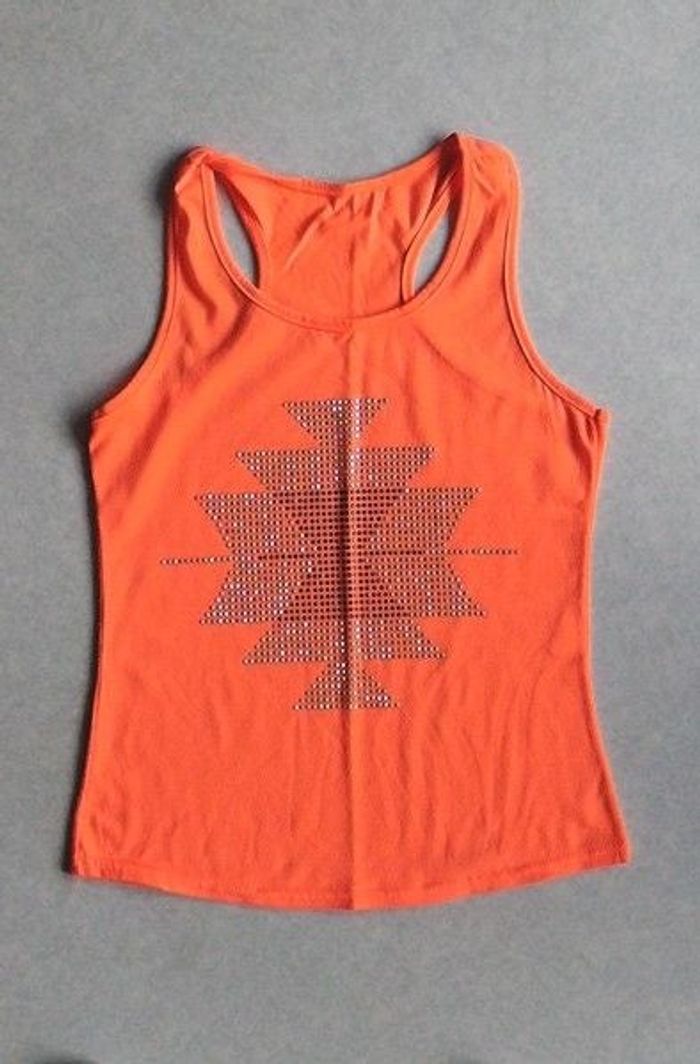 Débardeur orange fluo