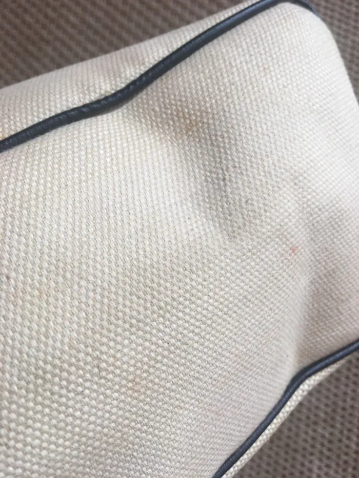 Sac à main bleu et beige - photo numéro 5