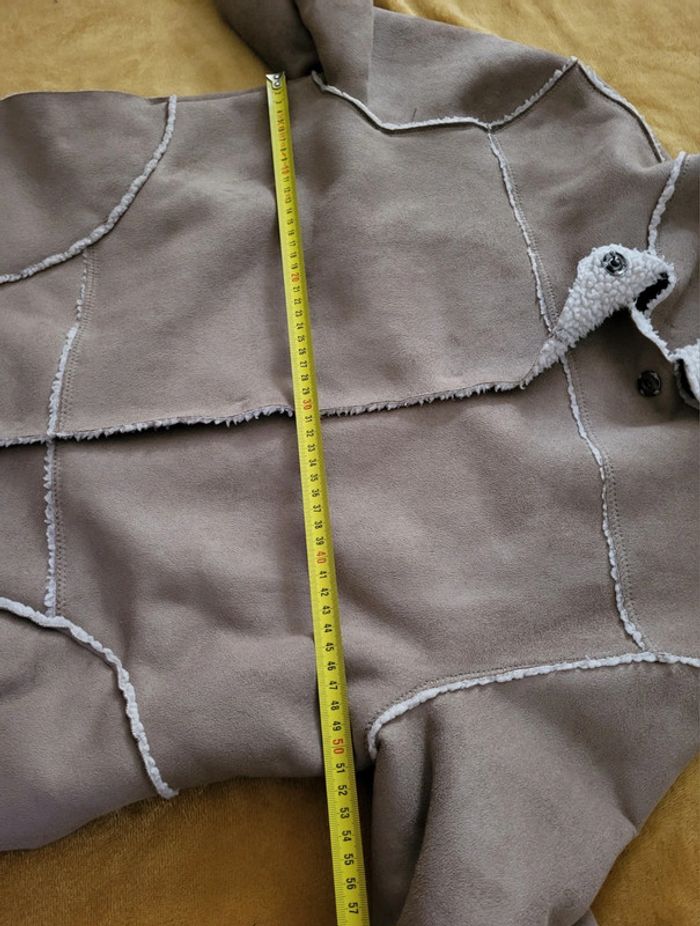 Manteau femme zara fausse fourrure et velours - photo numéro 9