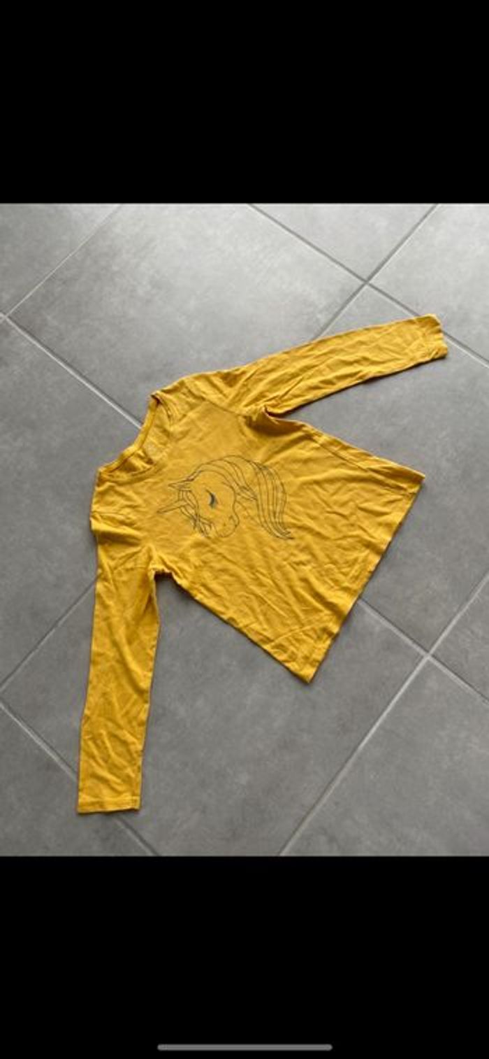 Tee shirt manches longues Licorne 7-8 ans