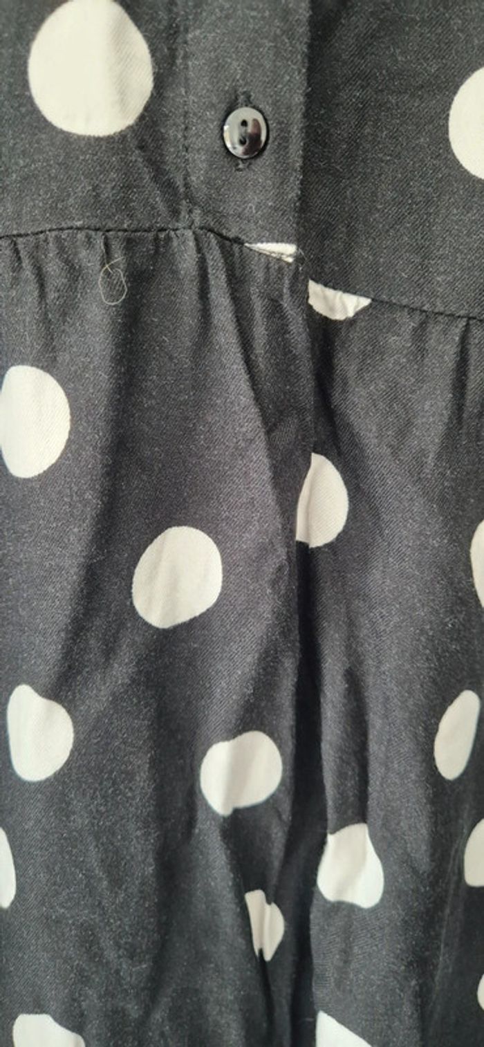 Robe chemise à pois - photo numéro 6