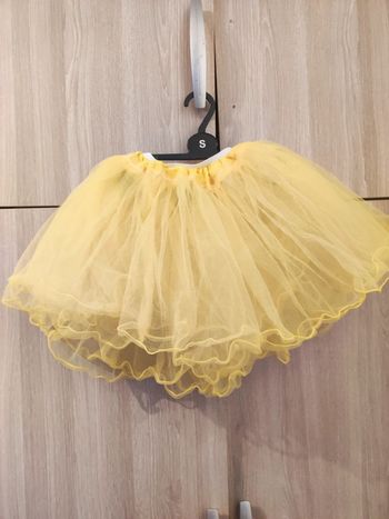 Tutu jaune extensible en tulle