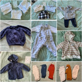 Lot vêtements bébé 6 e