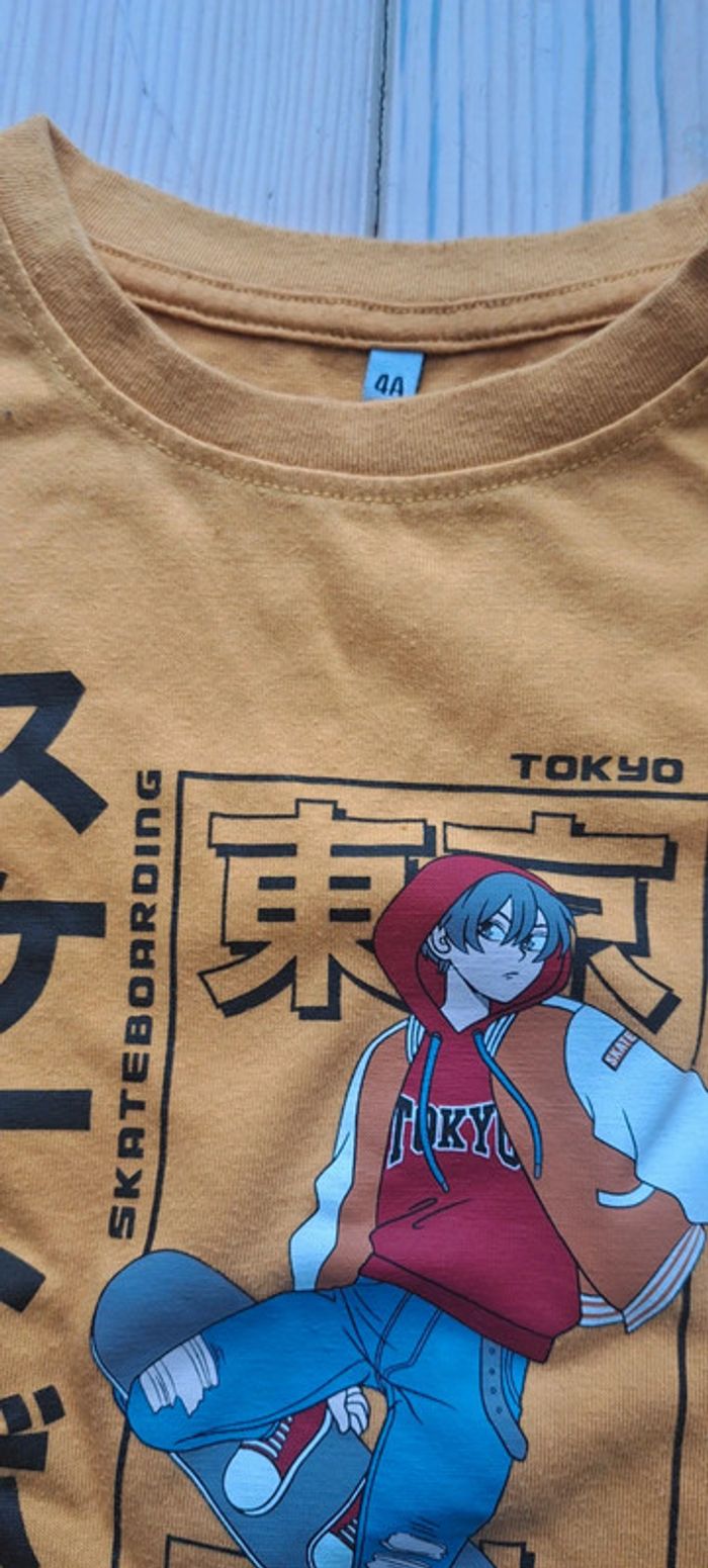 T shirt manches longues thème Japon 4 ans - photo numéro 2
