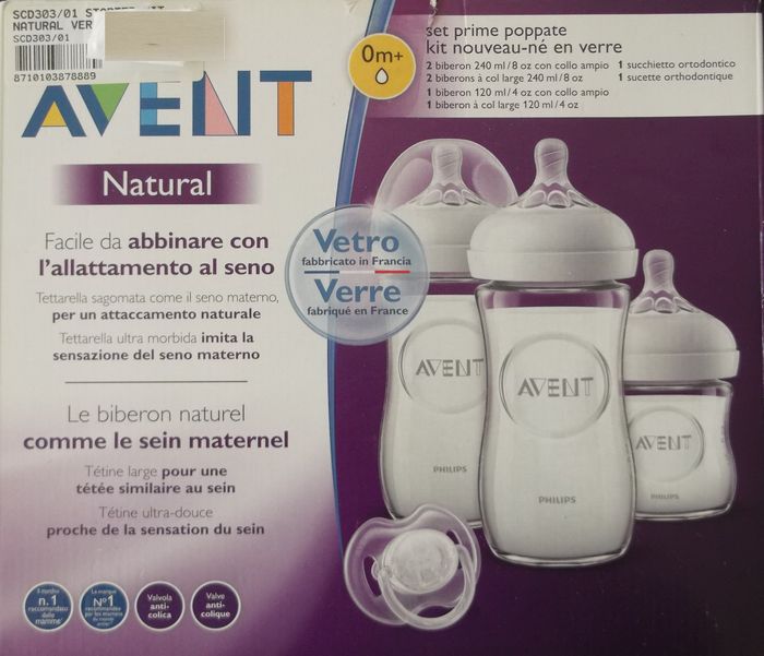 Kit 1 biberon verre et 2 sucettes orthodontiques- Philips Avent - photo numéro 6