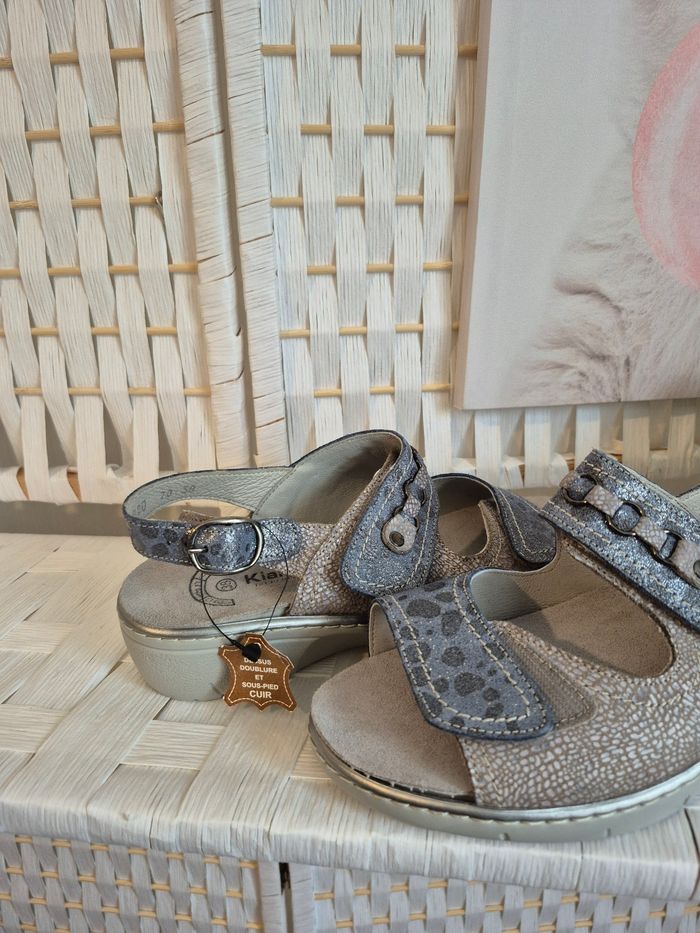 💕Magnifiques sandales confort Kiarflex NEUVES tout cuir T38 femme 💕 - photo numéro 9