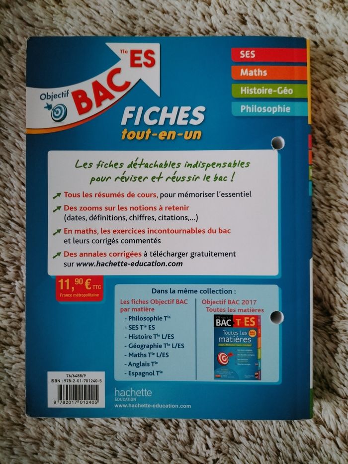 Fiches tout-en-un BAC ES (2017) - photo numéro 2