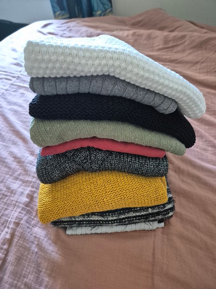Lot pulls femme t.38