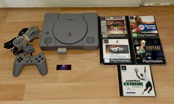 Console PS1 FAT scph-9002 - complète + Carte Mémoire + 5 Jeux PAL Sony