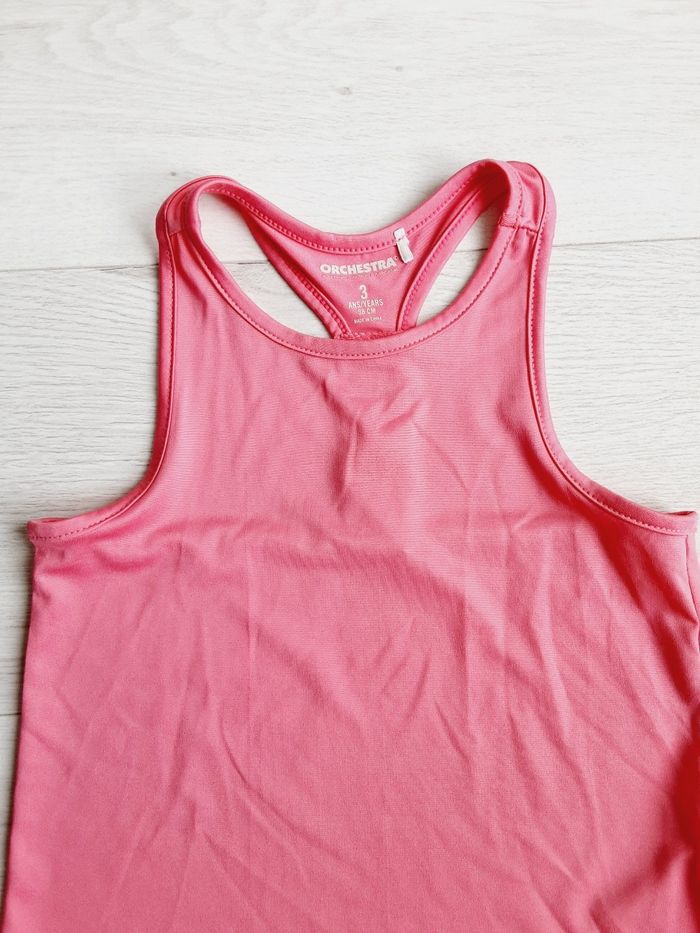 Vêtement fille tee-shirt débardeur rose sport Orchestra 3 ans - photo numéro 2