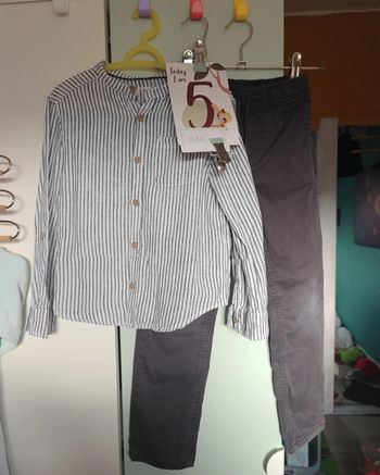 Ensemble chemise en lin 5 ans