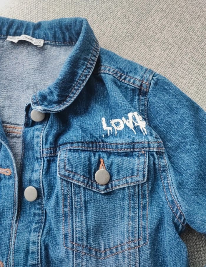 Veste en jean fille 12 ans. - photo numéro 2