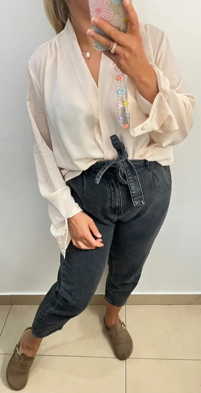 Blouse Fluide Col Croisée Lucy Paris - photo numéro 2