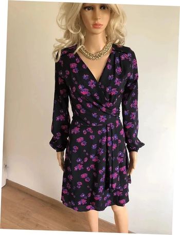 Robe imprimée fleurie neuve à manches longues Morgan taille 34 (valeur 75€)
