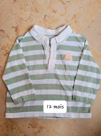 Polo à manches longues (12 mois)