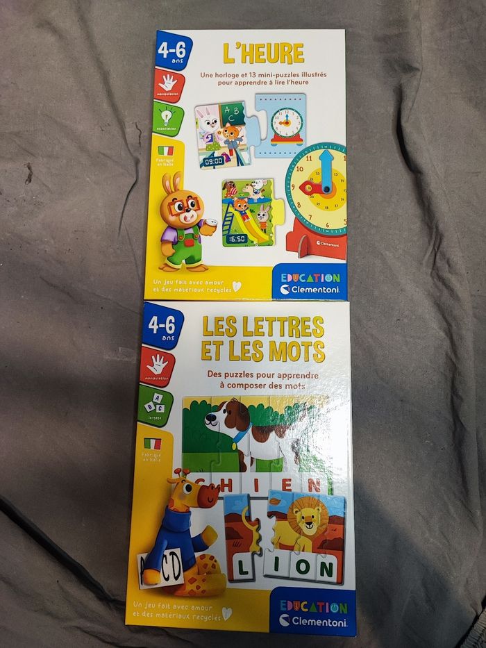 Lot jeux éducatifs clémentoni neuf