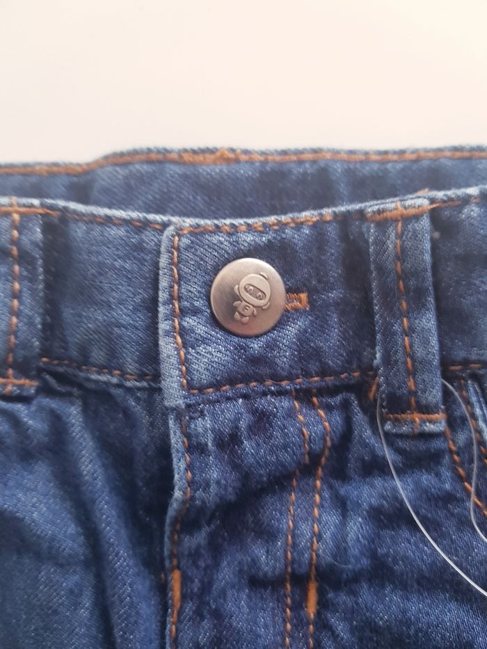 Tex - Pantalon en jean - Taille élastiquée - Neuf ! (6 mois) - photo numéro 2