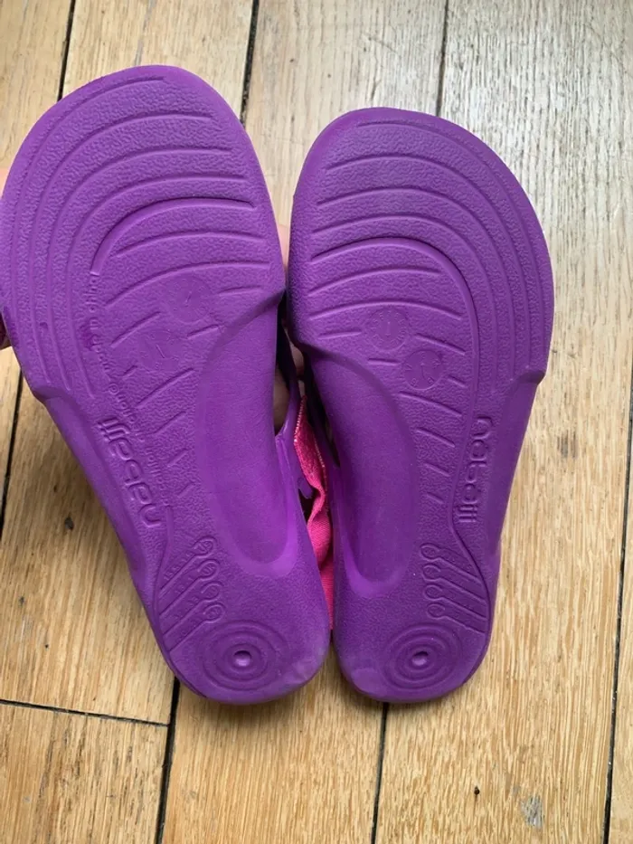 Sandales violettes nabaiji t.32/33 - photo numéro 2