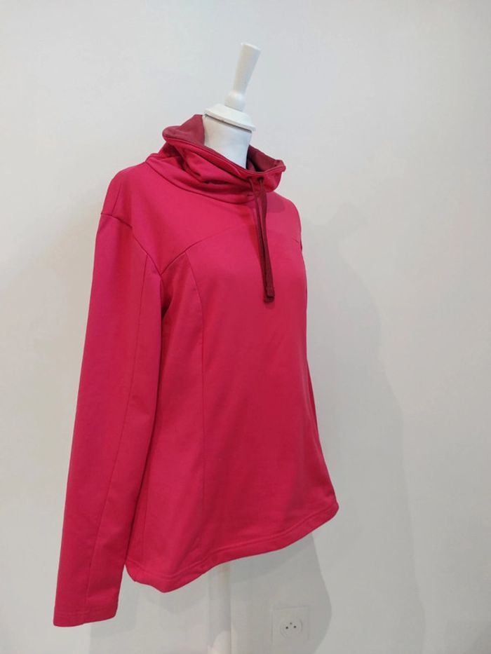 Sweat-shirt chaud hiver col roulé quechua femme taille L - photo numéro 2