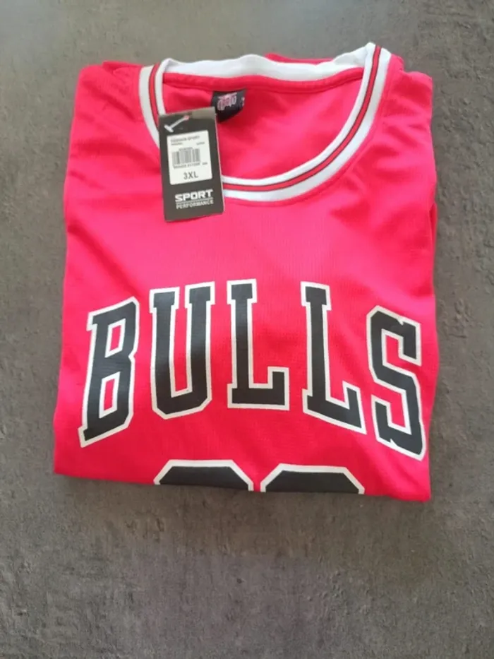 Tenue NBA Chicago Bulls Michael Jordan rouge t.3xl - photo numéro 4