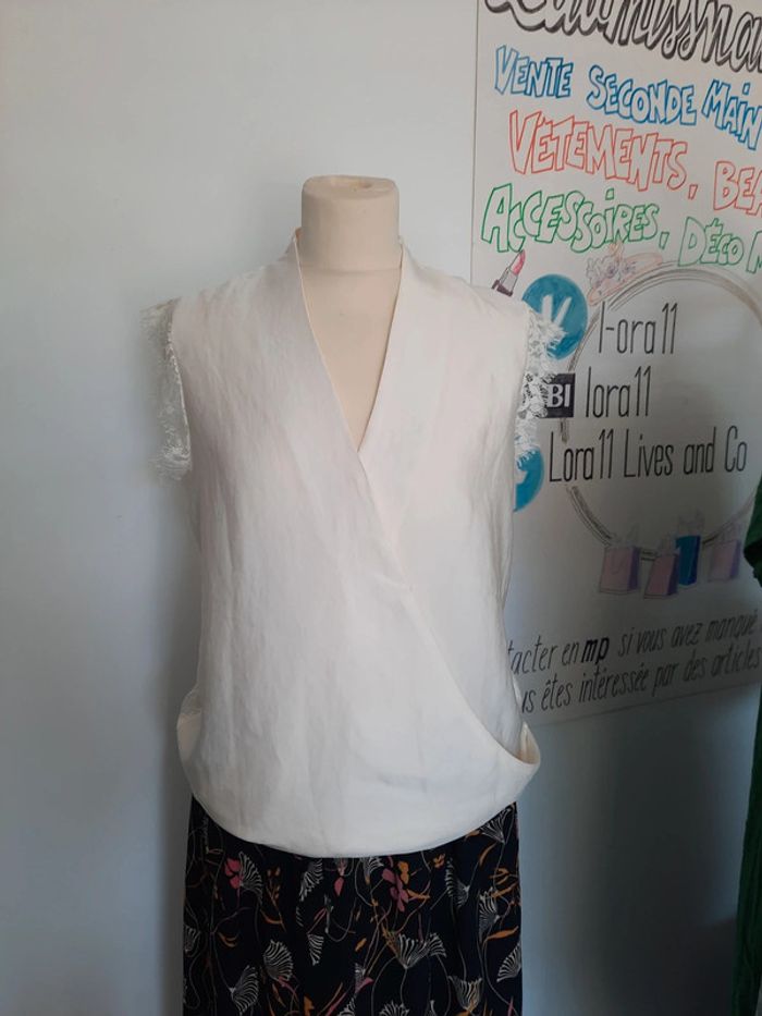 Blouse blanche Le Temps des Cerises 🍒 36 #lora11femme36 - photo numéro 2