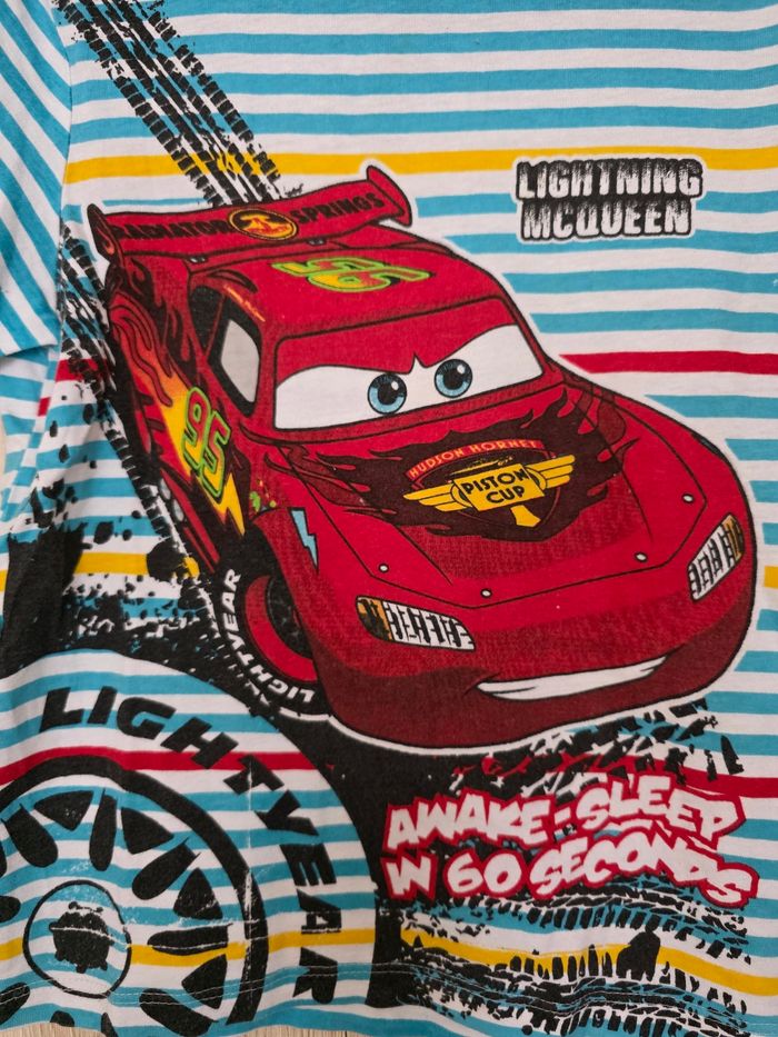 TEE-SHIRT DISNEY THE  PIXAR CARS RAYÉ  8ANS - photo numéro 3