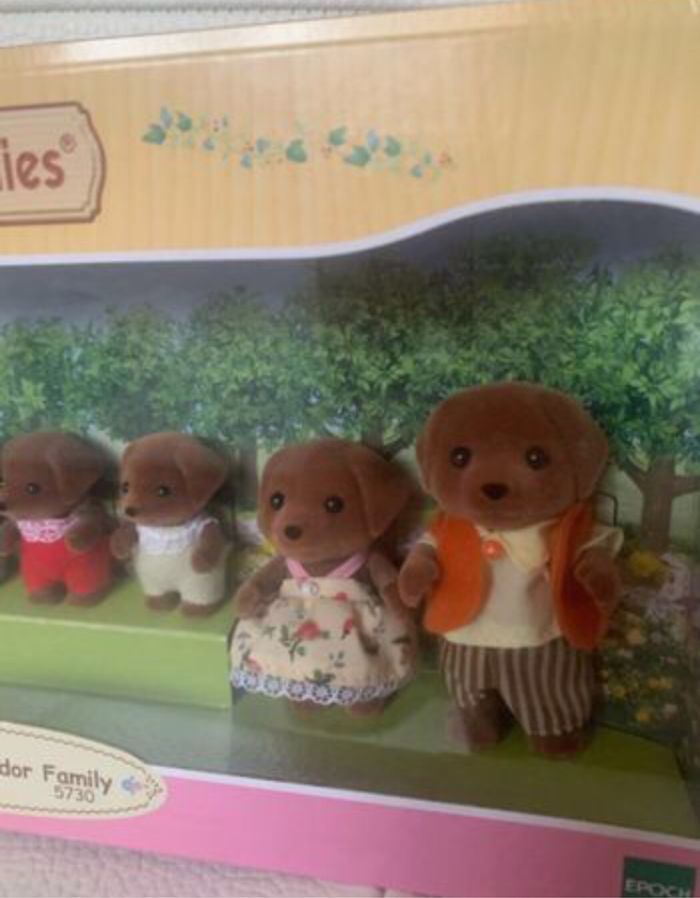 Chocolate labrador family 5730 sylvanian families - photo numéro 2