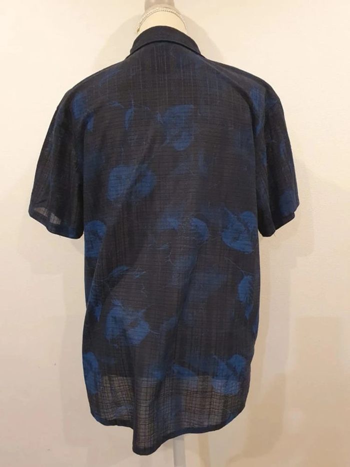 Chemise bleu noir homme taille L 40 folie rosse - photo numéro 2