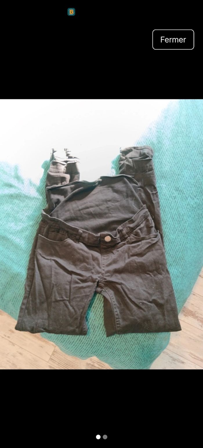 Jean skinny grossesse noir