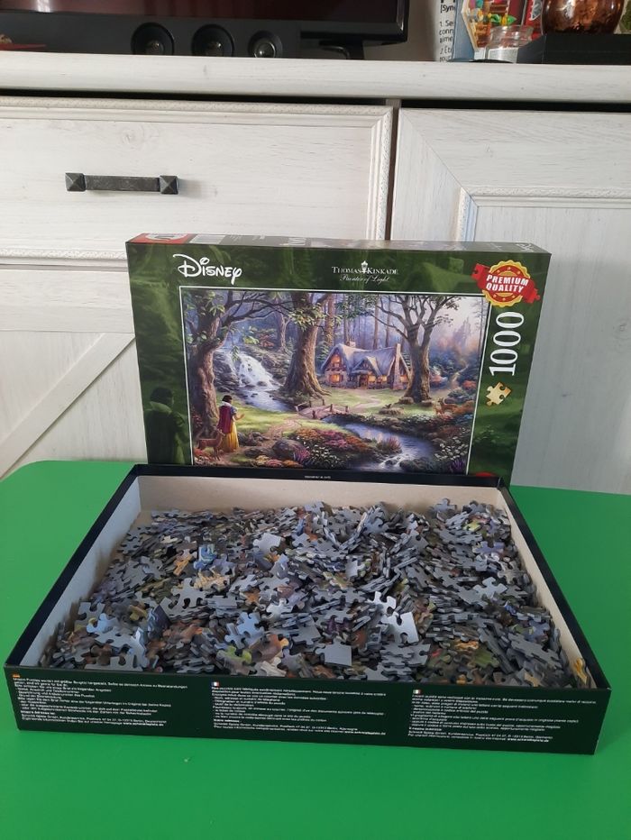 Puzzle Disney Blanche-Neige – 1000 pièces Schmidt – Collection Thomas Kinkade 🍎✨ - photo numéro 4