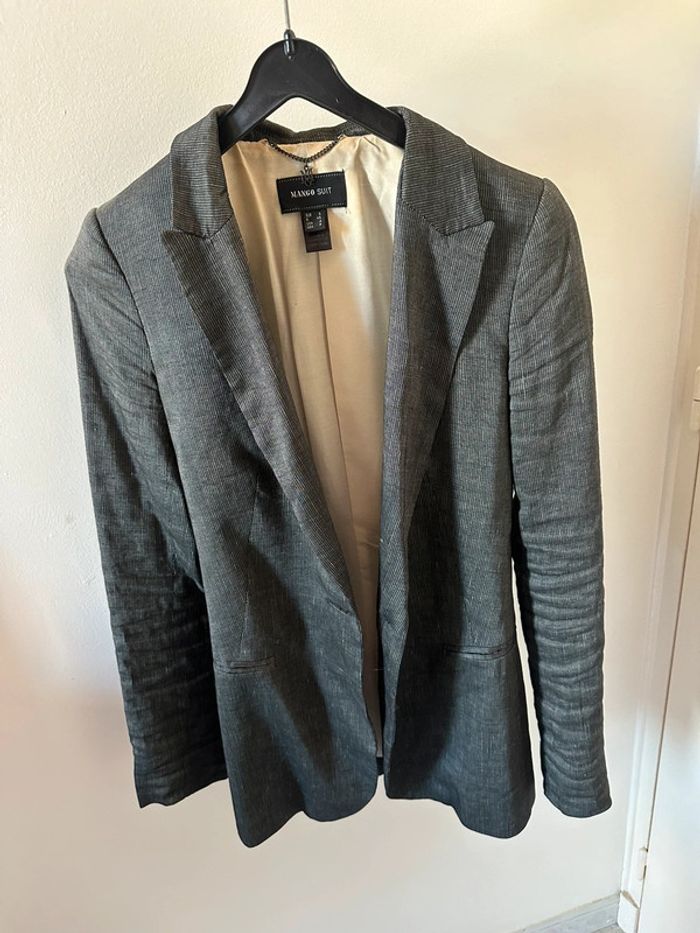 Blazer gris mango femme