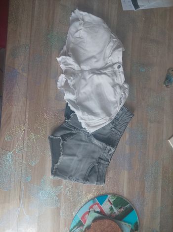 2 short 12 ans et petit 14 ans réglable fille