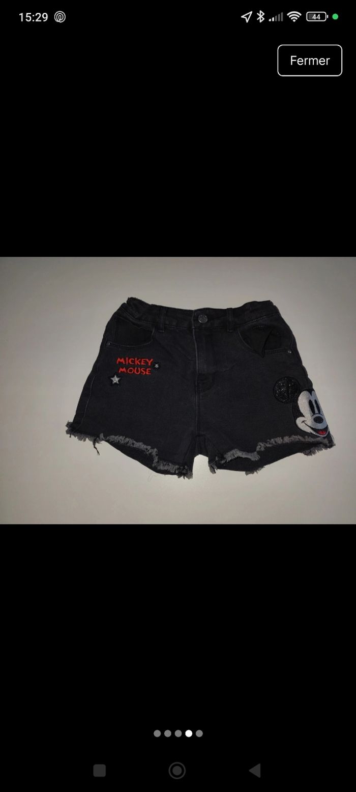 Lot short fille mickey 11 12 ans Zara - photo numéro 4