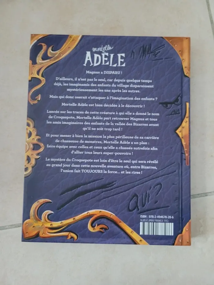 Livre mortelle adele sur les traces du croquepote - photo numéro 3