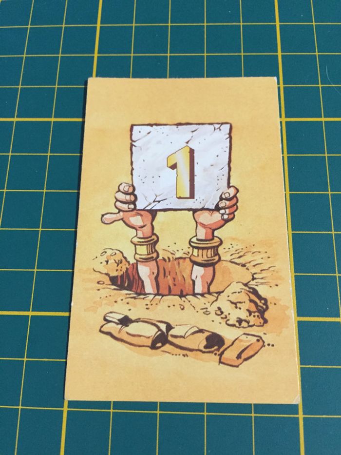 Carte trésor Canard 1 pièce détachée jeu de société Ramsès II Ravensburger #A65 - photo numéro 2