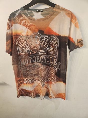 Tee-shirt  homme imprimé vintage taille L made in italy