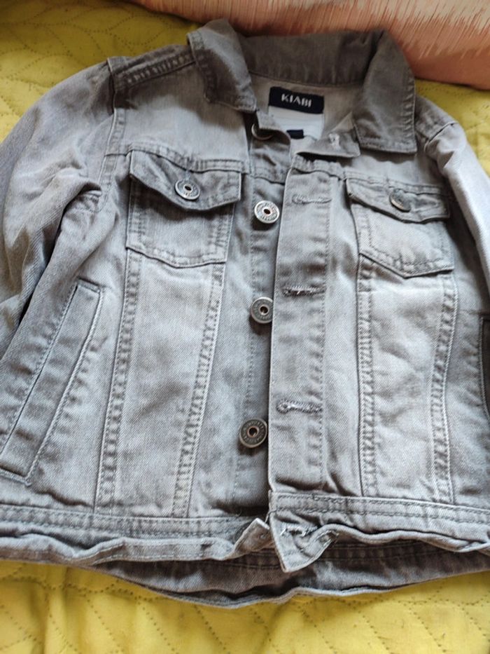veste jean grise 6 ans - photo numéro 3